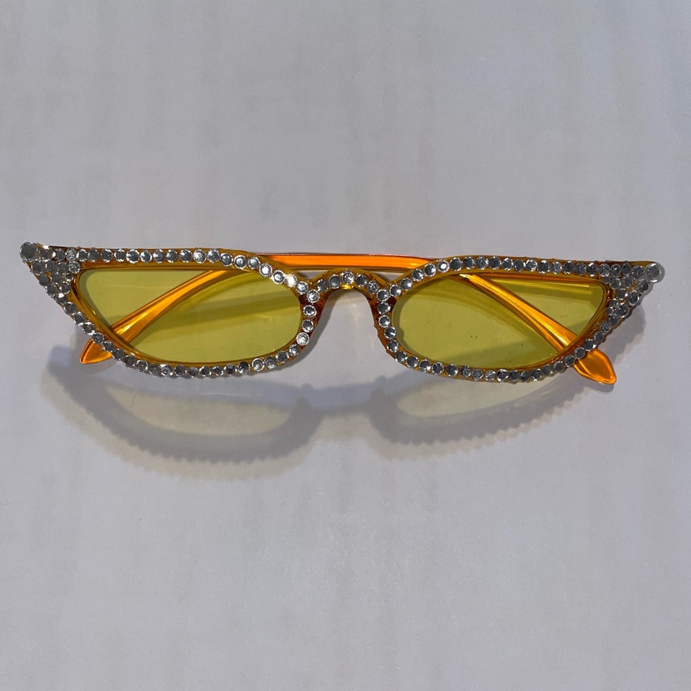 Hand bedazzled glasses